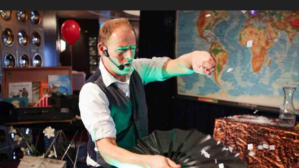 Justin Vliegenthart interactieve podiumshow