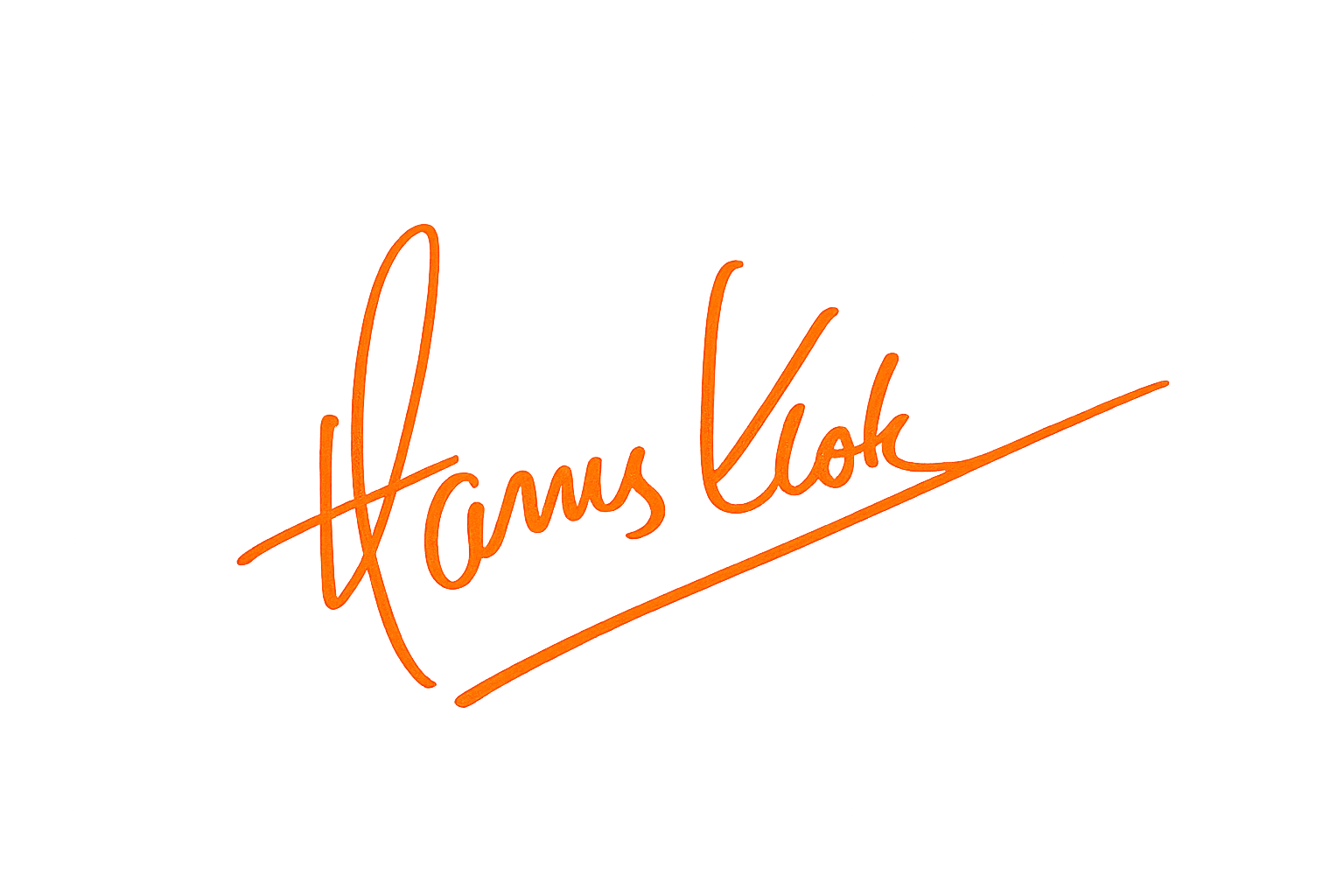 Handtekening Hans Klok