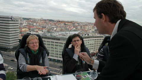 Peter Vogel table-magic op bedrijfsevenement